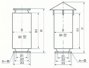 風(fēng)機(jī)消聲器內(nèi)部結(jié)構(gòu)詳細(xì)圖